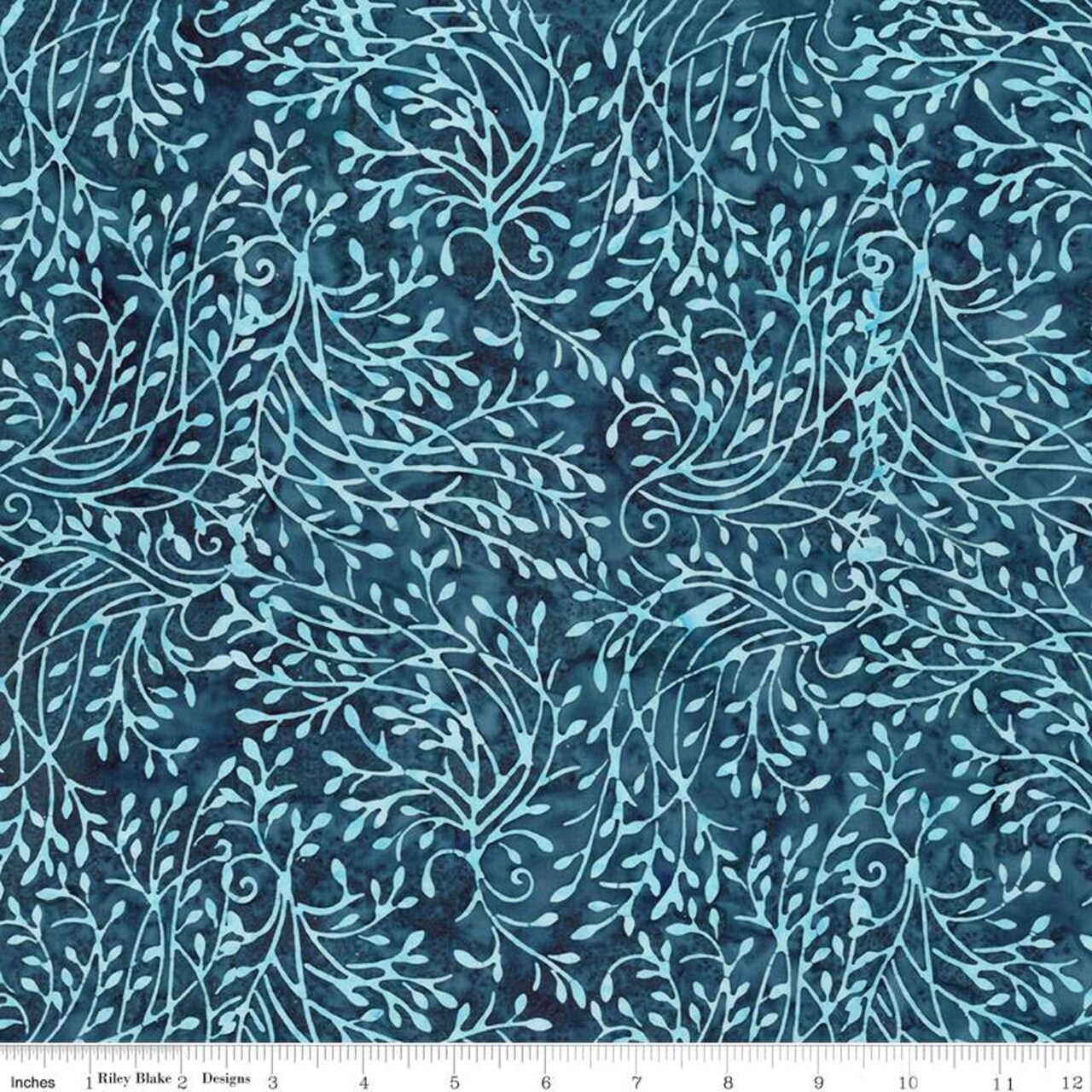 Fabric Riley Blake Denim Bijou Divine Vines Expressions Batiks by the Quarter Yard BT23302-305